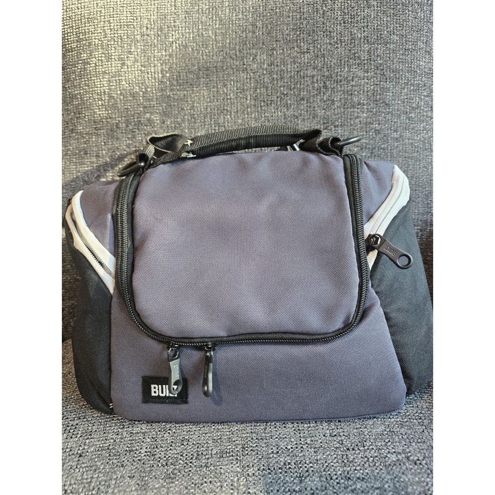 Built All Day Insulated Lunch Bag in Black with Gray Accents NWOT